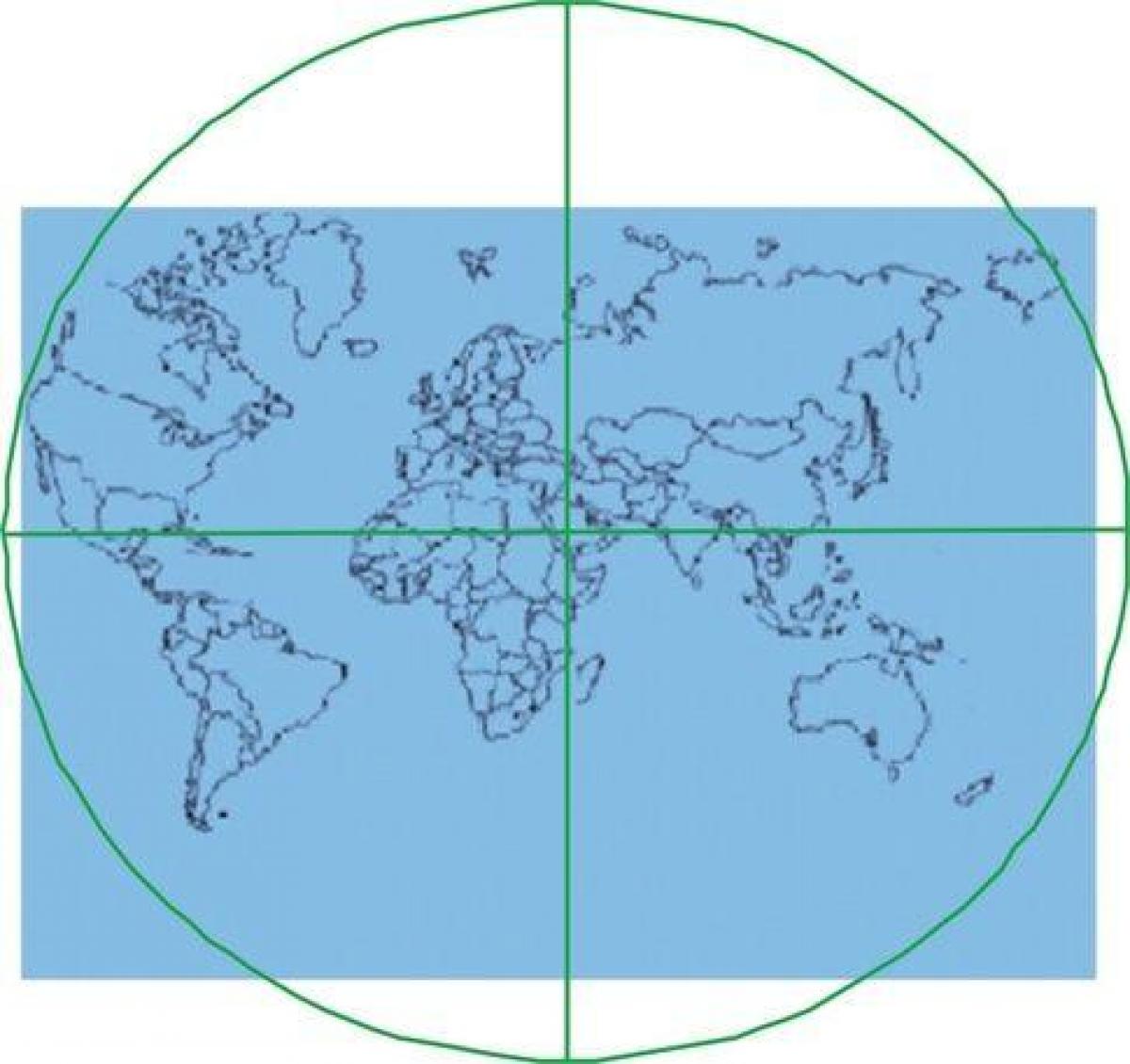 peta Ka'bah adalah di pusat dunia 