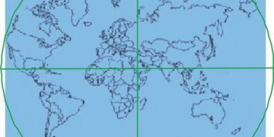 Peta Ka'bah adalah di pusat dunia 