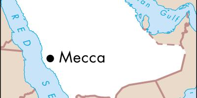 Peta jika shahrah e hijrah Mekah 